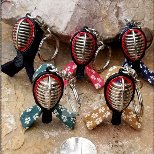 (Tennobu) Keychain Protective surface multi-color optional Kendo jewelry gift gift prize batch