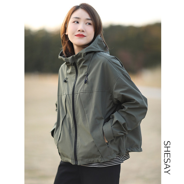 Xiaoshuo original counter style cool and stylish casual short hooded outdoor sports style storm jacket windbreaker jacket