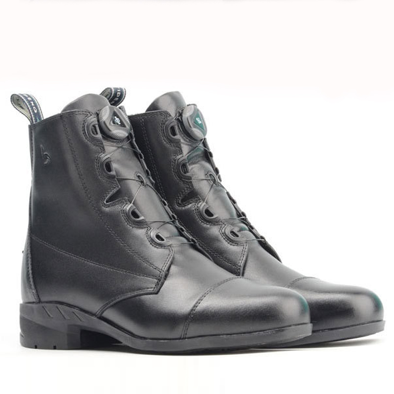 Equestrian boots riding shoes turnbuckle automatic adjustment leather boots sole reinforcement men's and women's riding boots racing boots obstacle boots