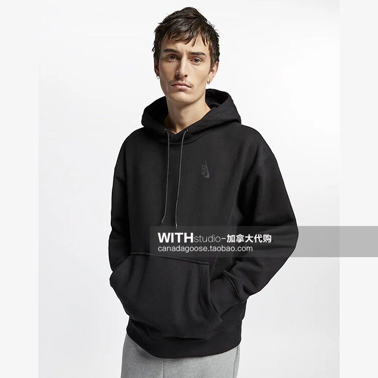 Spot barb Nike Lab Mens Fleece Pullover thick cap sweatshirt AJ1985-011