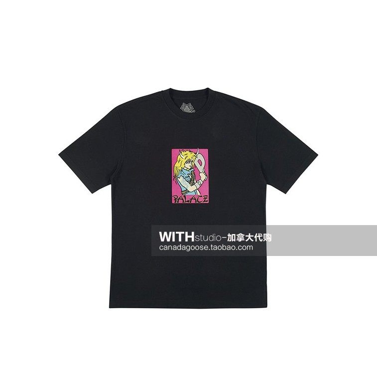Canada Palace 18ss mangal grip P letter warrior short-sleeved T-shirt