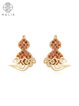 molie original niche gourd earrings 2021 new designer fashion high-end Hanfu national wind earrings