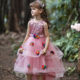 Summer Children's Dresses Princess Dresses Big Children's Lace Wedding Dresses Long Puff Skirts Cotton Mesh Dresses Europe and America