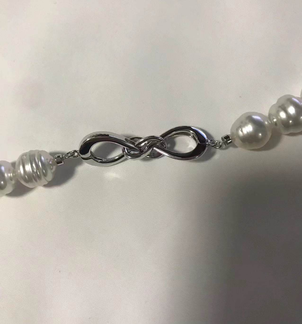 Pearl Accessories Silver Cross K Gold rhodium Double 8 words Belt Head Japan Single Pat no