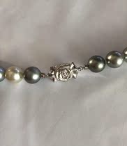 Pearl Accessories Silver Cross Rhodium Small Rose Buttons Japanese Single Pat no
