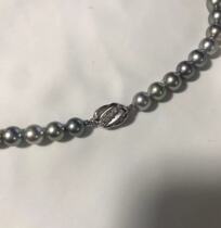 Pearl Accessories Silver Cross K gold rhodium screwup zircons Zircon Bean Buckle Japan Single Pat no