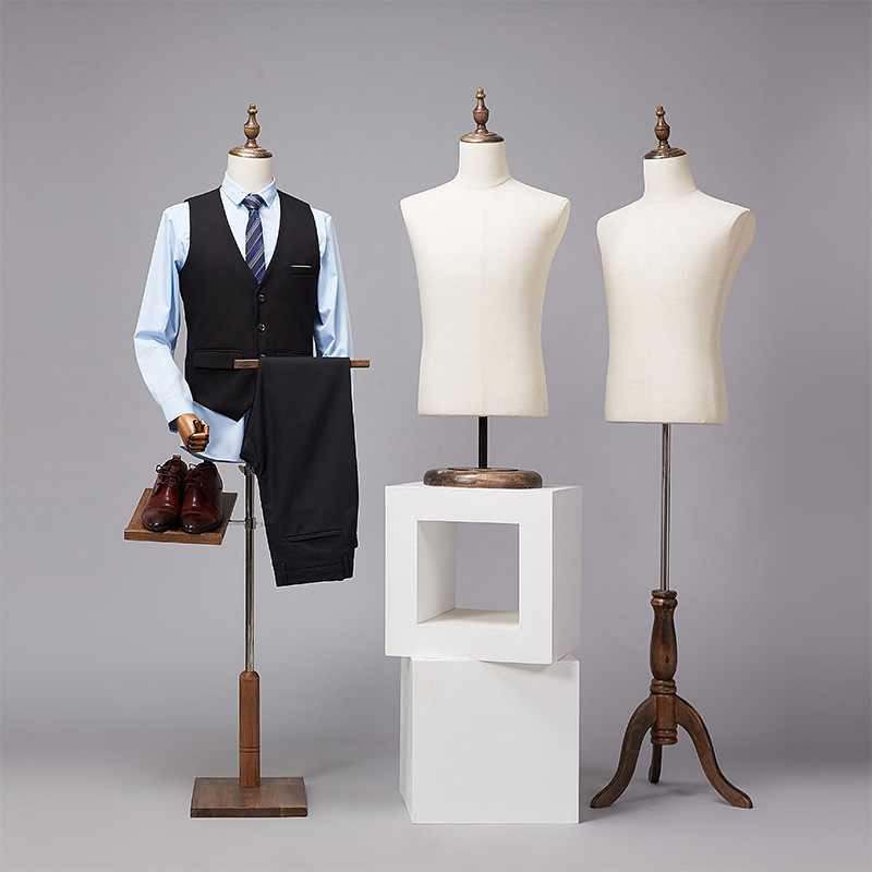 Model Props Male Korean Style Half-Body Cloth-Covered Mannequin Suit Photo Display Stand Clothing Store Mannequin Dummy Model Stand Model Props Male Korean Style Half-Body Cloth-Covered Mannequin Suit Photo Display Stand Clothing Store Mannequin Dummy Model Stand