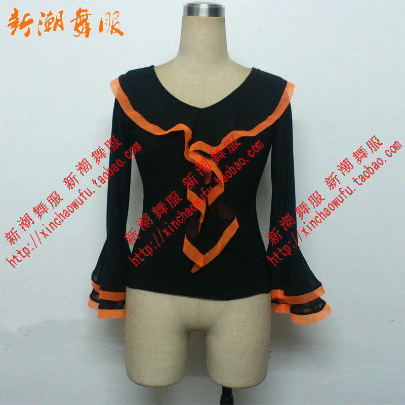 New Morden dance suit square dance women's style blouse national standard dance Latin dance dress SZ07