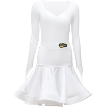 Connie Latin dance costumes for womens standard competition performances for childrens examination regulations dance jumpsuit split skirt