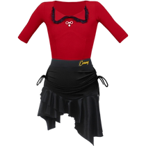 CONNY summer Latin dance clothing womens tops and skirts childrens performance dance practice training clothing