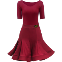 CONNY Latin dance competition clothing womens training clothing performance clothing childrens dance skirt summer new style