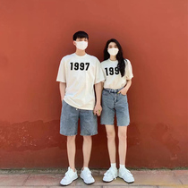 disoo is different couples wear summer season net red in super fire super senior short sleeve t shirt 2023 new trend