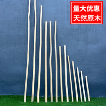 Small trunk logs peeled logs poles peeled trunk sticks ash DIY wood
