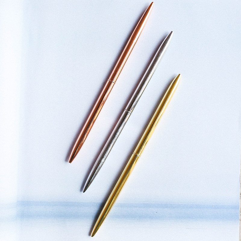 Brief North Eurowind Brass Sub Warhead Oil Pen Atom Pen Golden Silver Rose Gold Business Black Signature Pen