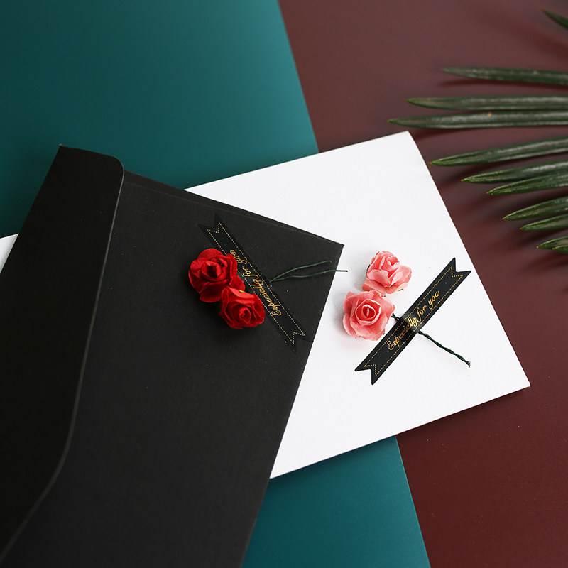 5 into INS Brief Burn Gold Paste Envelope invitation Letter of invitation Letter invitation for Cambodian card to be customized with fire paint envelope