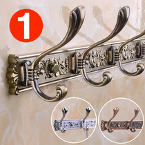 European hanging hook Row hook hanger Bathroom clothes hanging wall coat cap hook Space aluminum clothes hanging wall hanging