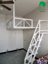 Loft Modern simple small apartment Space-saving Hanging Wrought iron elevated bed Hammock wall-hanging bed sheet Double bed for two people