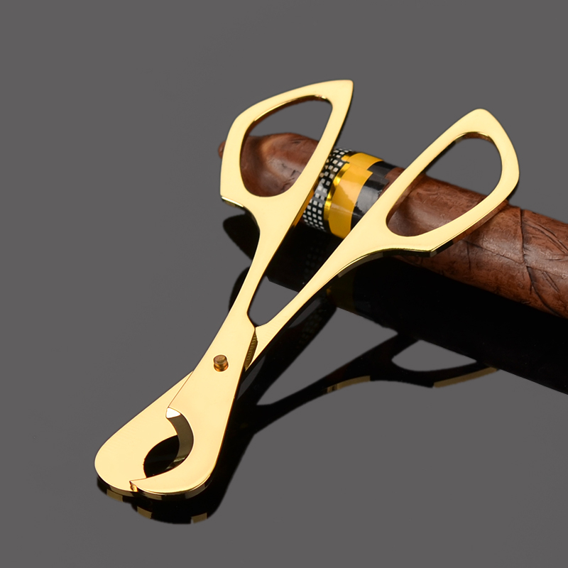 Cigar scissors cigar cutter cigar cutter ultra-thin sharp cigar accessories scissor-shaped cigar tool 225A