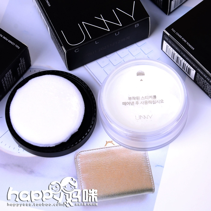 Hàn Quốc UNNY Mint Loose Powder Kem dưỡng da lâu trôi Kiểm soát kem che khuyết điểm Không trang điểm Phấn trang điểm không thấm nước Bột mịn lỗ chân lông - Quyền lực phấn nước kiềm dầu