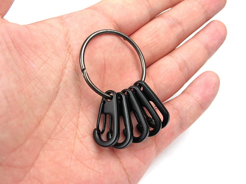 Классический комплект, металлический брелок для ключей с застежкой