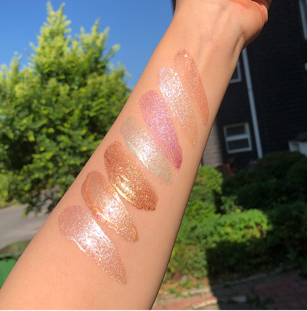Fairy Water Jelly Đầy những viên kim cương vỡ! Gel pha lê thạch bóng mắt chất lỏng có độ bóng cao sequin siêu lửa cơ thể long lanh - Bóng mắt bảng mắt dikalu