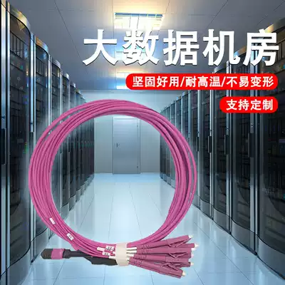 MPO to LC Fiber optic jumper OM4 10 Gigabit one point four 40G100qsfp28 pigtail 12 core cluster MTP