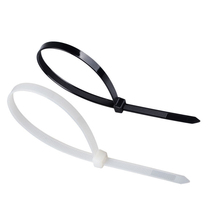 Self-locking nylon cable tie 5*200 5*300 cable tie 500 bar fixed plastic strapping wire harness White