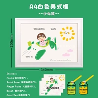 Белая фоторамка из натурального дерева, в американском стиле