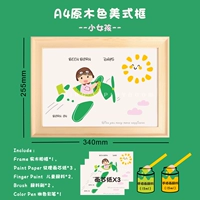 A4 журналирует американская фоторамка+рама с твердым деревом Girl+картина ядро+лицо