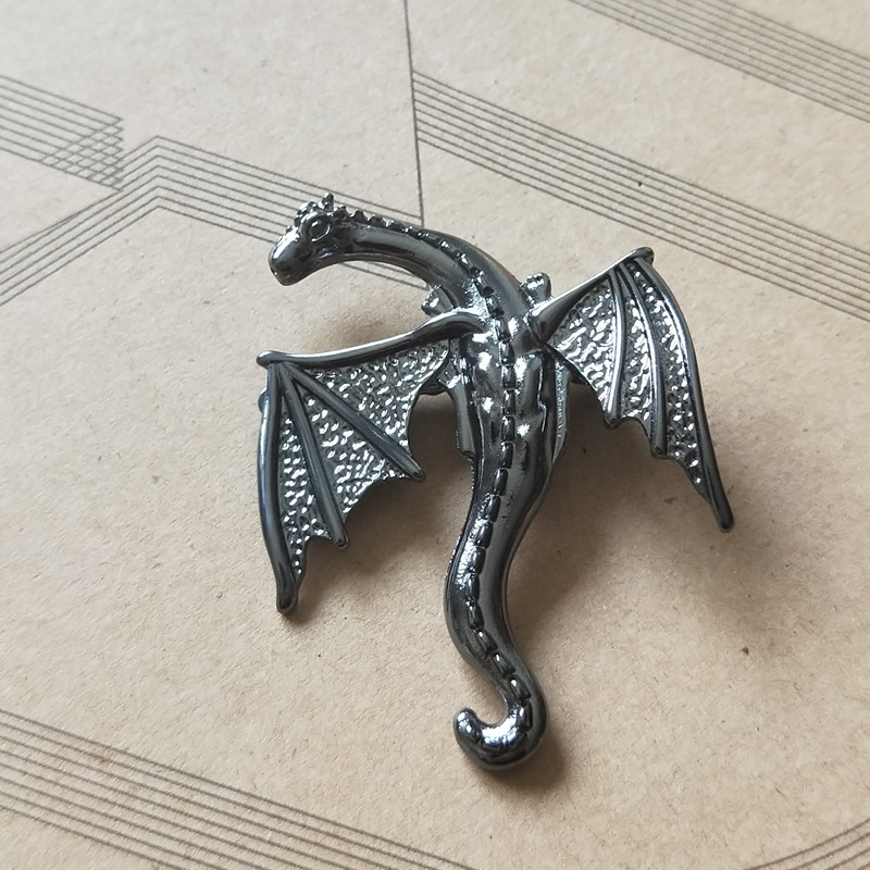 Harry Potter pterizard khủng long kẹp tóc đẹp trai kẹp tóc rồng đen bên clip có thể làm trâm cài pin tiara phụ kiện tóc cá tính - Phụ kiện tóc kẹp tóc dài