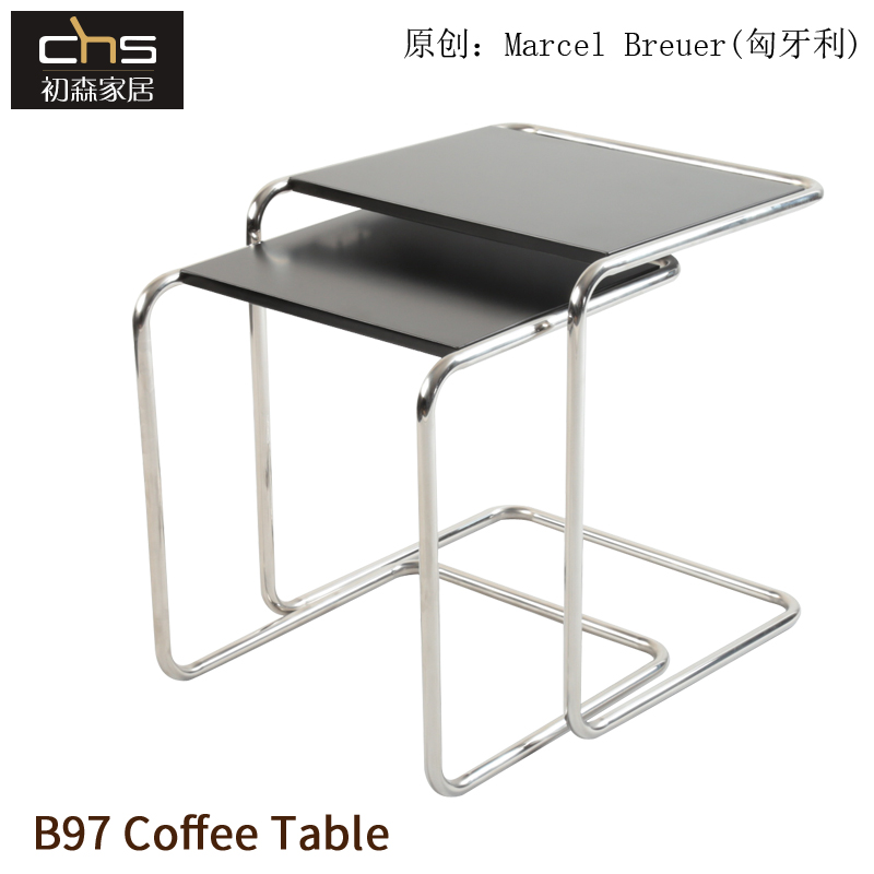 B97 Side Table Side Table Simple Designer Stainless Steel Set of Medieval Style Board Surface Sofa Corner