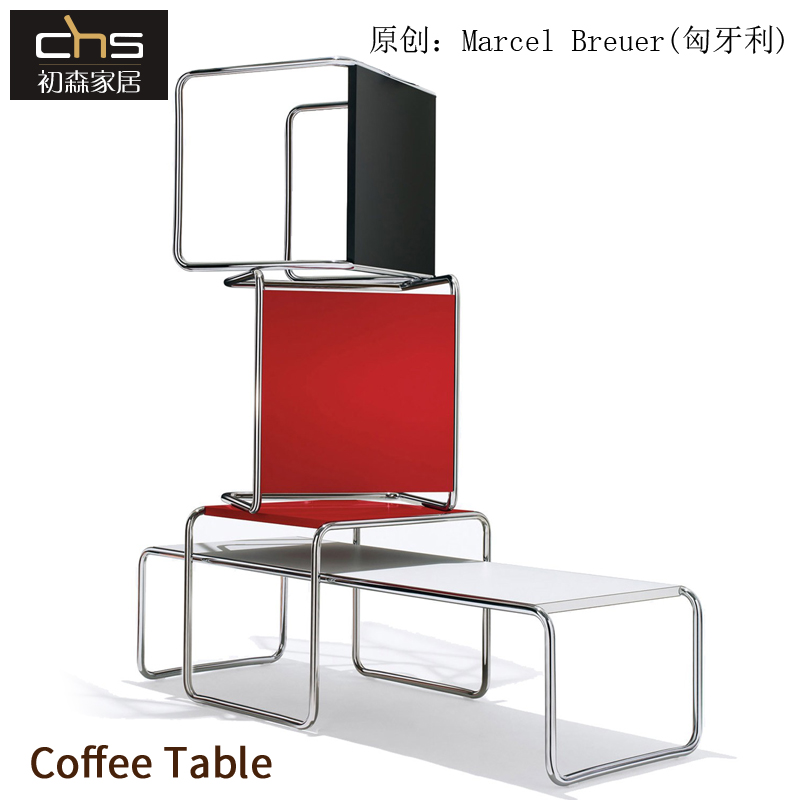 First Mori furniture CoffeeTable stainless steel cover a few brief middle and ancient wind combined tea table square rectangular tea table table