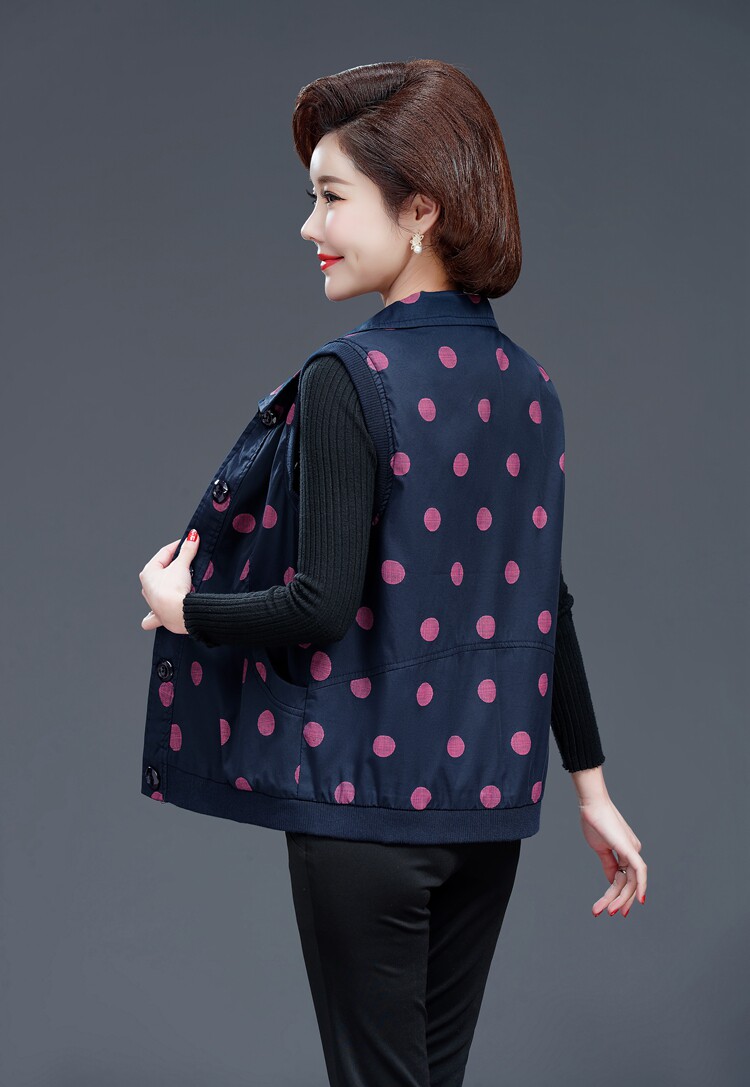 Осенний жилет, куртка, хлопковый кардиган, для среднего возраста, большой размер            