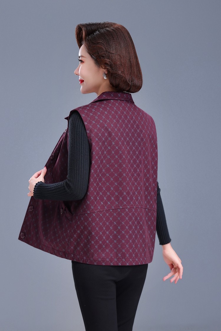 Весенняя хлопковая куртка, жилет, для среднего возраста 