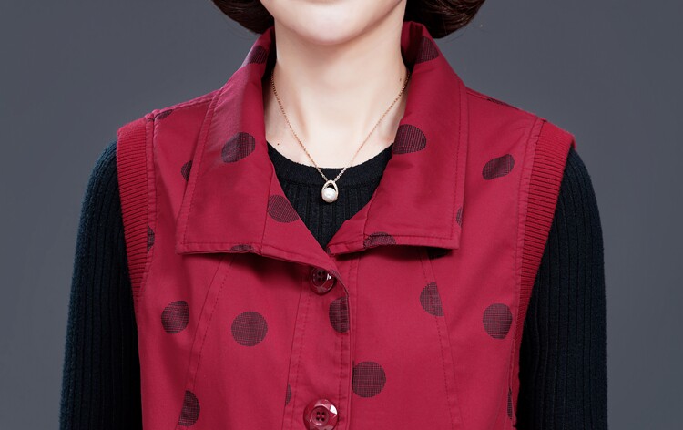 Осенний жилет, куртка, хлопковый кардиган, для среднего возраста, большой размер            