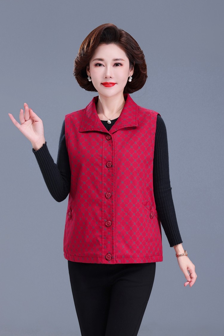 Весенняя хлопковая куртка, жилет, для среднего возраста 