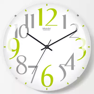 Medin living room bedroom wall clock borderless silent clock simple creative round clock quartz clock H060