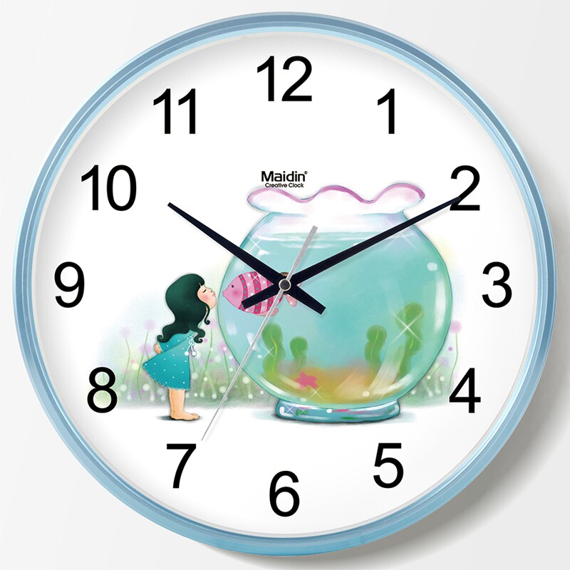 Madin fashion wall clock living room office simple silent clock wall watch creative quartz clock calendar D787