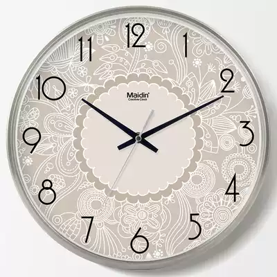 Medin fashion wall clock living room office simple silent clock Wall watch creative quartz clock calendar D667