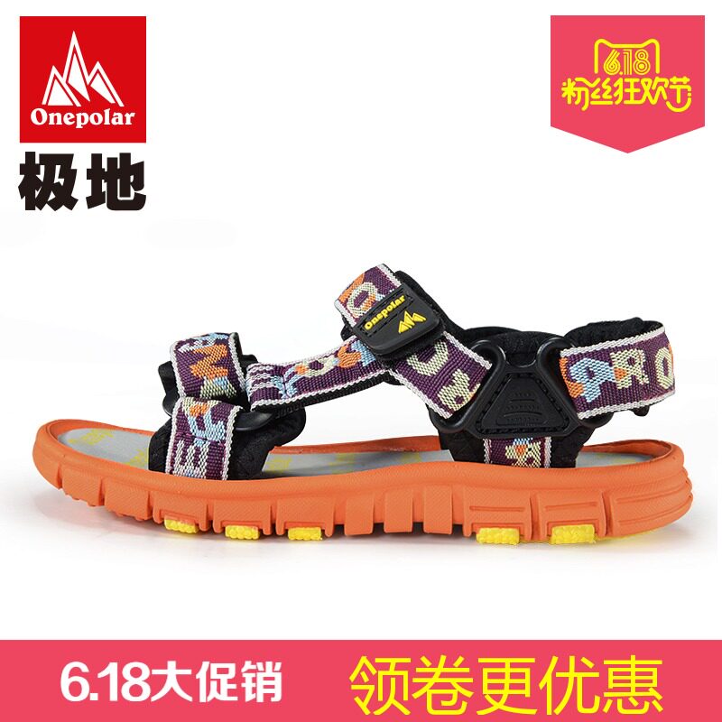 ONEPOLAR Polar Beach Shoes Boys Outdoor Sandals Girls Shoes Non-slip S1631620K
