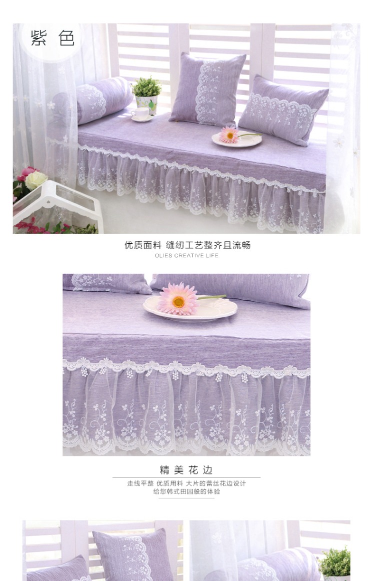 vịnh Gỗ Bloom cửa sổ đệm sofa đệm xốp dày cửa sổ đệm pad và cửa sổ vịnh bông polka tre tự nhiên mat - Ghế đệm / đệm Sofa ghế đệm ngồi
