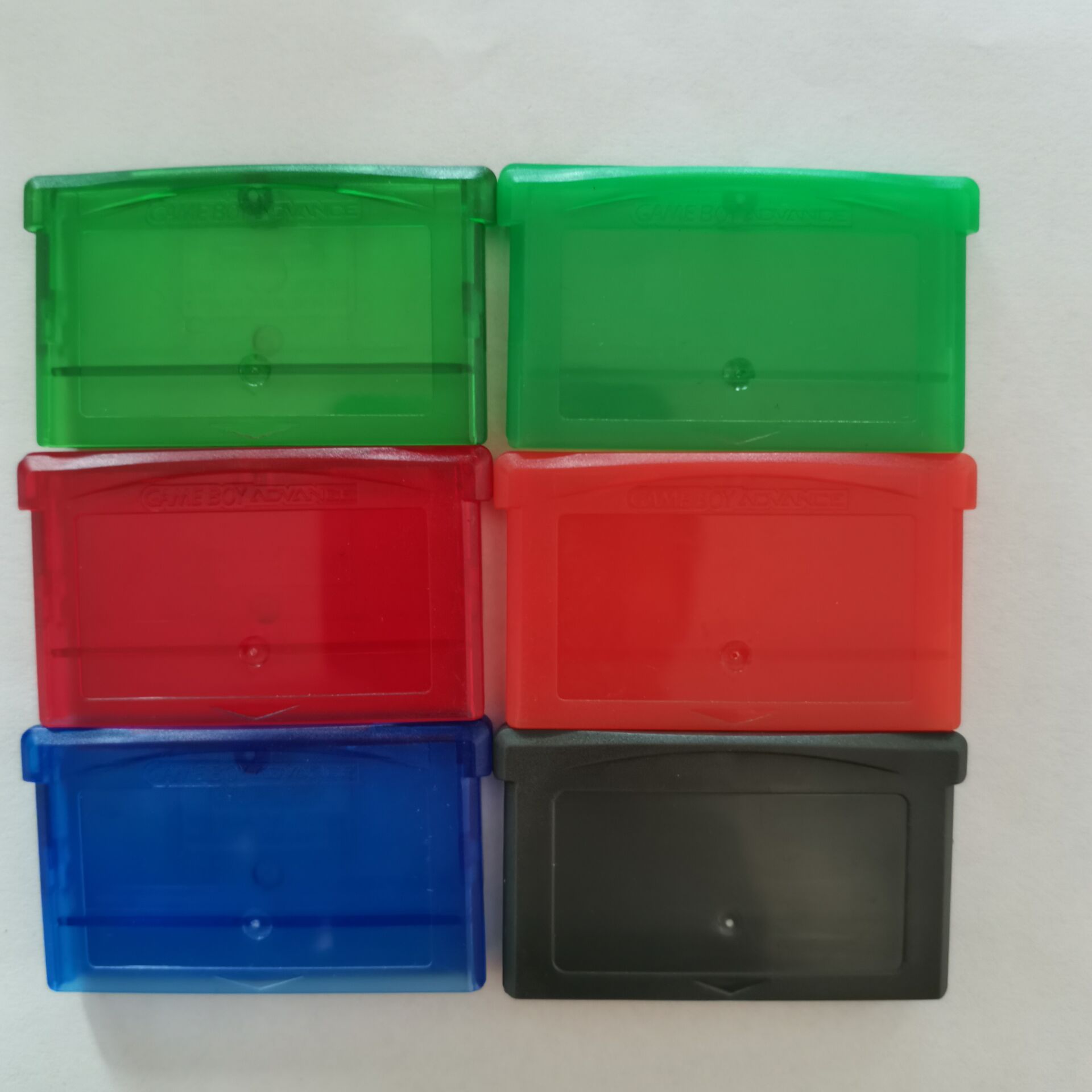 GBA game card with shell color in the shape of a