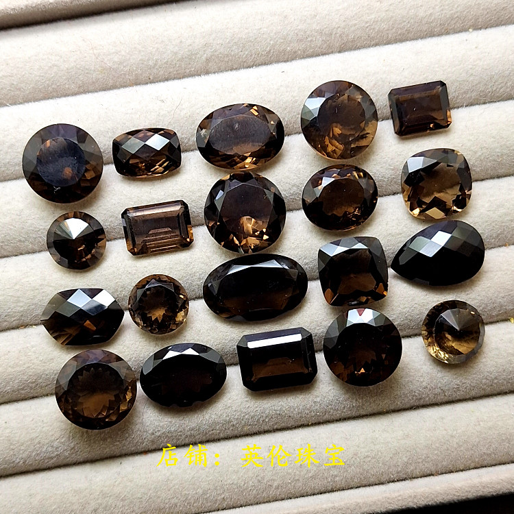 💎天然茶水晶烟晶裸石戒面 | 收藏级彩宝原石6元/ct -戒指-淘宝好物网
