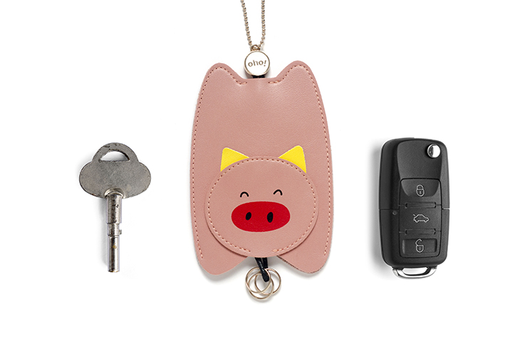 HAI2 BMCSlifeOho mô hình động vật túi PU key Mạnh Mạnh dễ thương cá tính đa năng treo túi trang trí - Trường hợp chính bóp nữ mini