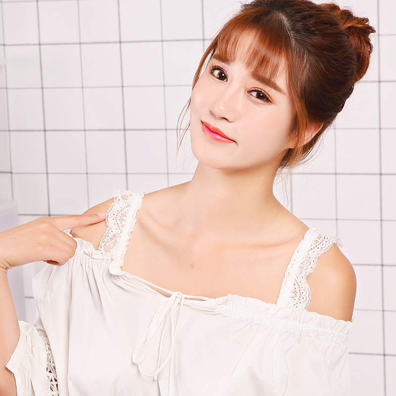 Mới từ cổ áo lót ren dây đeo vai nữ chống trượt liền mạch trong suốt vô hình mùa hè gợi cảm dây đeo áo ngực phụ kiện áo lót