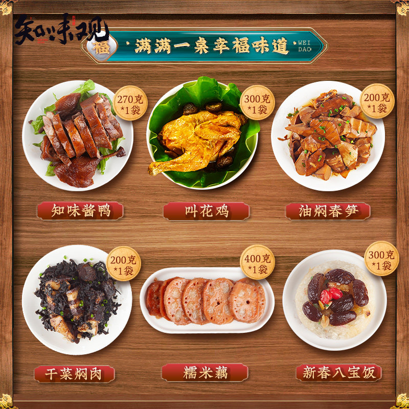 中华老字号 知味观 知味喜乐 年货礼盒 1670g 双重优惠折后￥84.88包邮