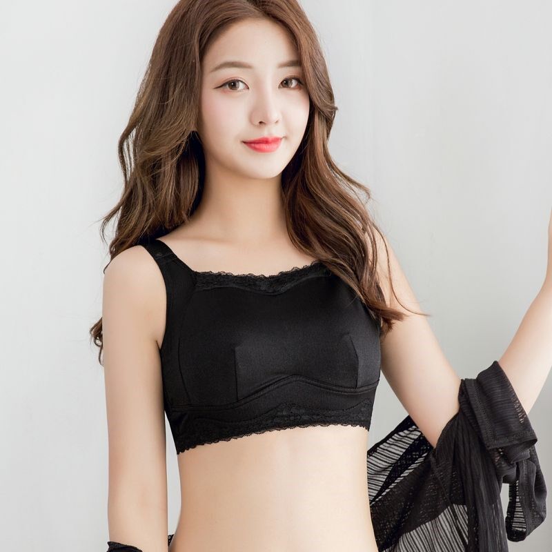 Non-magnetic underwear Electronic factory No steel ring Sports lingerie adjustment Type of anti-walking light Wiping Chest Cover Coaling Thin Sleep Bra