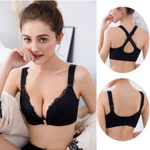 wenxino bra without steel ring 95C lingerie bra front button ultra-thin big code bra 85D cross beauty back sexy