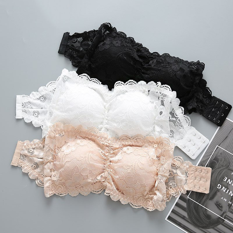 Suspender skirt bra strapless bra tube top base anti-glare gather wrap chest underwear outer wear short