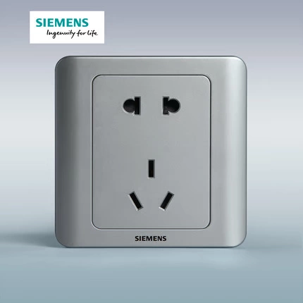 Siemens Switch Socket панель панель панели Vision серия цветов серебро 86 Домохозяйственная питание на стенах пять -отверстие